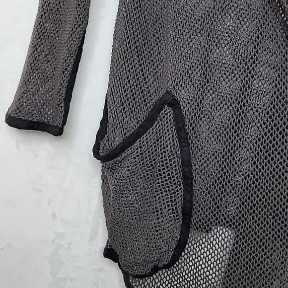Cynthia Ashby Mesh Cardigan Size XS - Picture 6 of 9